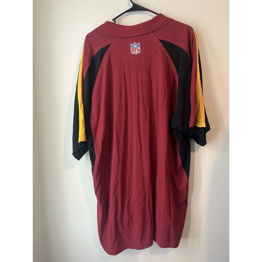 Men's M Washington Redskins Short Sleeve Polo Golf Shirt - NFL Team Apparel - Picture 5 of 5